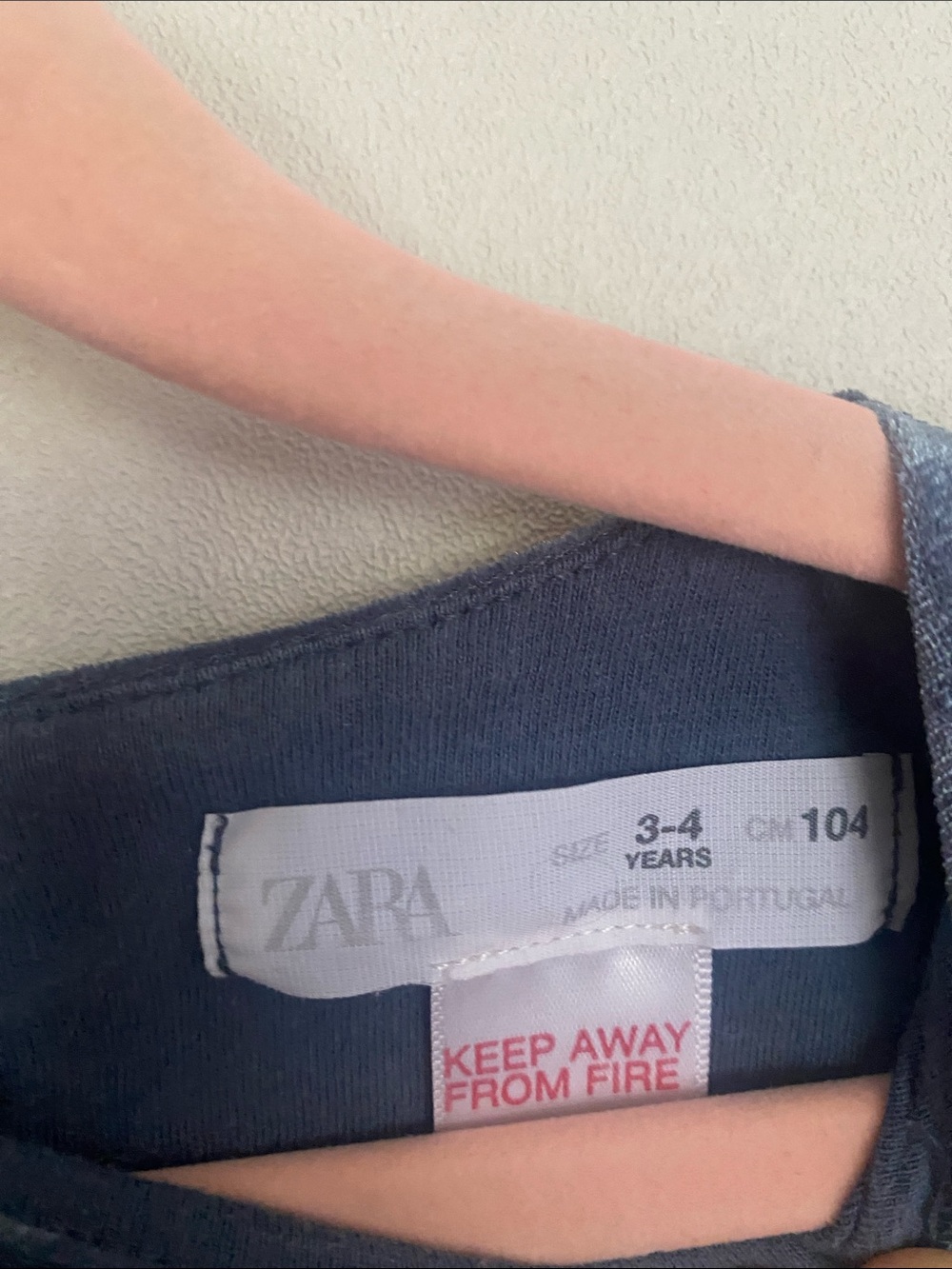 Zara Velvet Puff-Sleeve Dress in Slate Blue - Picture 2 of 2